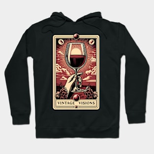 wine vintage tarot card Hoodie